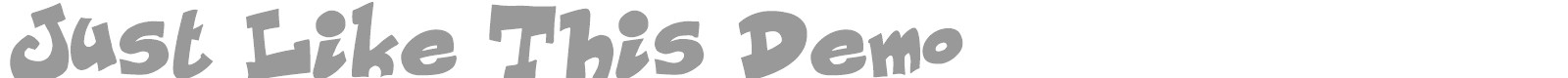 Just Like This font preview